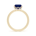 thumbnail image 2 of ANGARA Lab Grown 3.4 Ct Solitaire Blue Sapphire Engagement Ring for Women in 14K Yellow Gold (Size-10x8mm) | September Birthstone, Anniversary, Jewelry Gift for Women | Lab-Grown Blue Sapphire Ring, 2 of 8