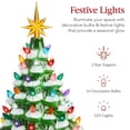 thumbnail image 3 of Árbol de Navidad de cerámica Best Choice Products de 15 cm con 64 luces, 3 of 7