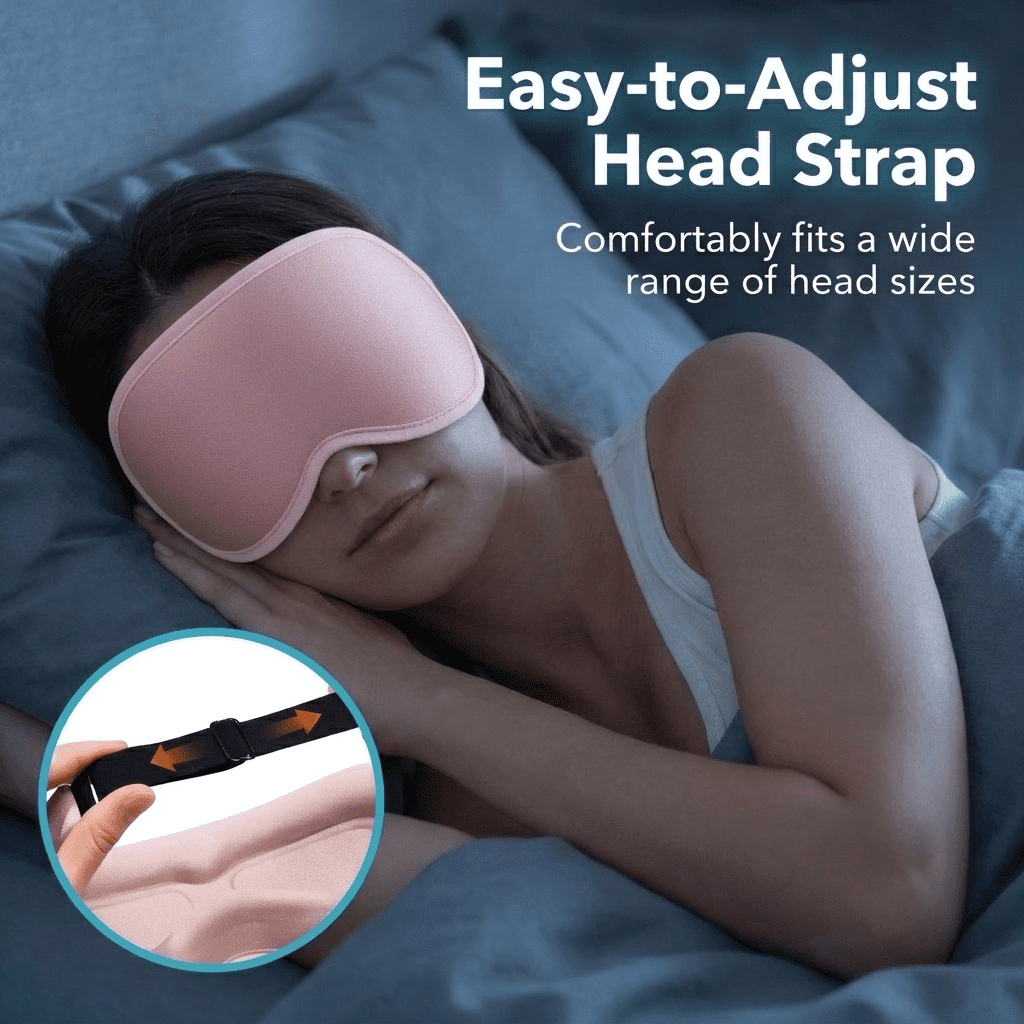 FACEMOON 2 Pack Adult Weighted Sleep Mask with Memory Foam Comfort, Total Darkness Experience & Lash Protection Technology