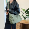 thumbnail image 2 of Bolso Bandolera Pana Gran Capacidad Cruzado para Viajeros () Verde, 2 of 9