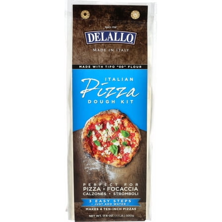 Pack of 10 Delallo Pizza Dough Kit 17.6 oz