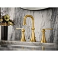 thumbnail image 2 of Moen TS44102BG Colinet Traditional Two Widespread High-Arc Bathroom Faucet with Lever Handles, Valve Required, Brushed Gold, 2 of 7