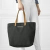 Personalized Washed Canvas Tote, Black