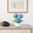 thumbnail image 7 of Kripyery Knitted Flower Realistic Artificial Flowers Low Maintenance Crochet Flower Potted Plant for Home Decor, 7 of 7