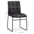 thumbnail image 4 of Bouclair Faux Leather and Metal Dining Chair, 4 of 5