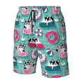 thumbnail image 4 of Pofeuu Dogs With Swimming Prin Men's Swim Trunks Quick Dry Bathing Suit Swimming Board Shorts Mesh Lining Beach Swimwear-Small, 4 of 6