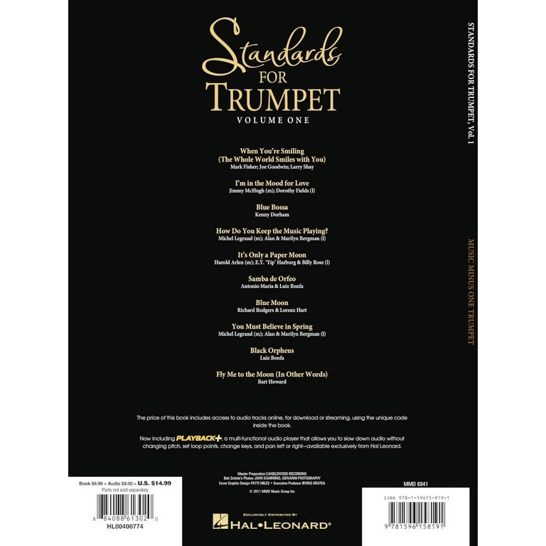 Standards for Trumpet - Volume 1: Music Minus One Trumpet (Other
