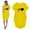 Yellow, variant on Leesechin Summer Dresses for Women Ladies Plus Size Elegant O-Neck Swing Short Sleeve Mini Beach Printed Dress