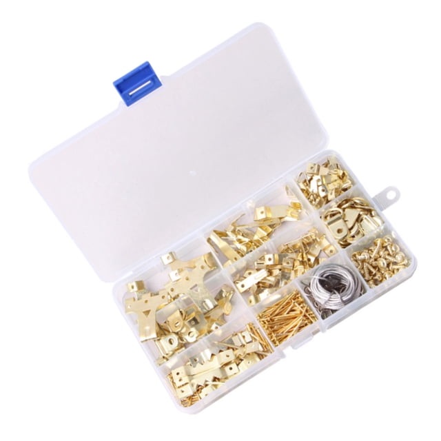 Riwesomey Juego de combinación de ganchos para marco de fotos de 250 Uds., gancho para uñas, Kit para colgar cuadros de pared dura, gancho para ropa, Artesanía Riwesomey TO003966-00