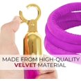thumbnail image 4 of 4 PCS Pink Purple Velvet Rope - 5 Ft Barrier for Parties Crowd Crowd Control Ropes Control Hanging Stanchion Rope for Ceremonies Queue Line for Safe, 4 of 8
