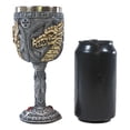 thumbnail image 4 of Ebros Medieval Fantasy Rune Dragon Skeleton Fossil 5oz Wine Drink Goblet Chalice, 4 of 4