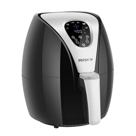 Electronic Auto Shut Off Timers - Air Fryer, PERSHOW Electric Hot Air Fryer Cooker, 6 Cook Prests, Comes with Recipes & CookBook - Touch Screen Control - Dishwasher Safe - Auto Shut off & Timer, 2.6 QT