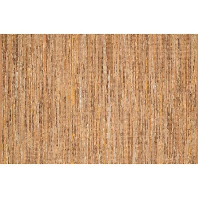 Loloi Edge 3'6" x 5'6" Hand Woven Jute Rug in Tan