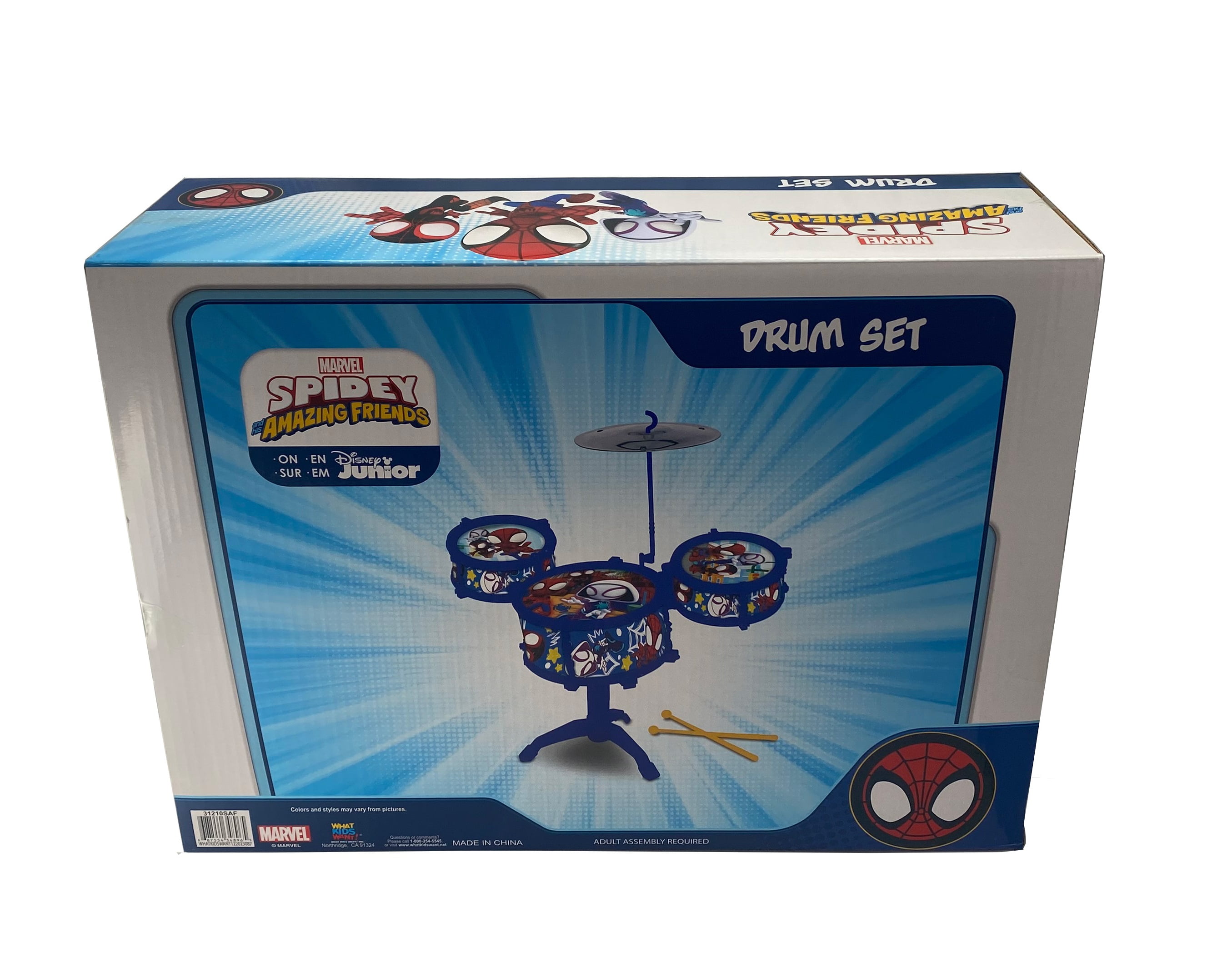Marvel Spidey and His Amazing Friends Drum Set
