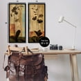 thumbnail image 3 of Modern Boho Orchid Blooming Botanical & Floral Graphic Art Black Framed Art Print Wall Art, Set of 2, 3 of 8