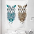 thumbnail image 1 of Tribal Tapestry, Dreamcatcher Style Owl Features Magic Farsighted Birds Print, Fabric Wall Hanging Decor for Bedroom Living Room Dorm, 5 Sizes, Cream White Teal, by Ambesonne, 1 of 1