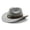 Light Gray, variant on AJGRHE Classic Western Cowboy Hat Cowgirl Hat Unisex Men's & Women's Wide Brim Felt Fedora Hat Flat Top with Buckle Belt Hot Pink One Size