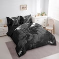 thumbnail image 3 of Manfei Boys Girls Oil Painting Bedding Comforter Set 7 Pieces,Abstract Graffiti Full Bedding Set Lightweight,Minimalist Mid Century Fitted Sheet Flat Sheet,Microfiber Bedroom Decor,Reversible, 3 of 8