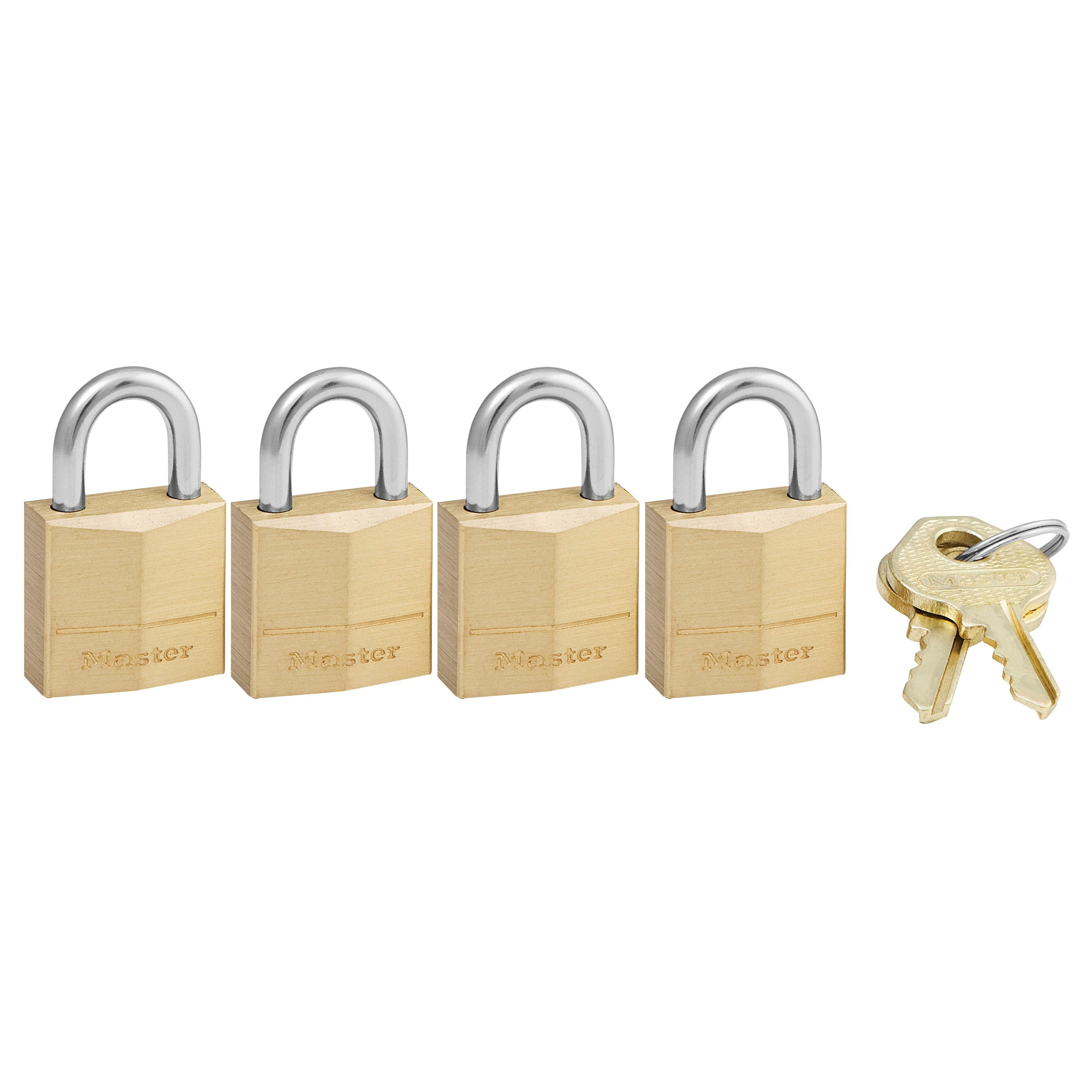 Master Lock 120Q Brass Padlock 4 Pack by Master Lock