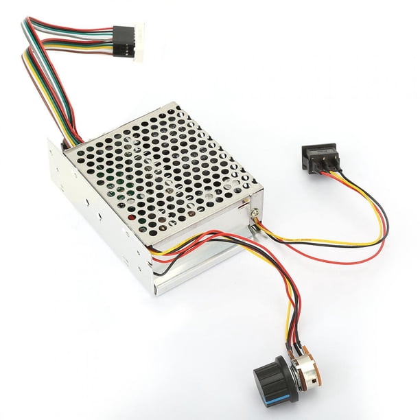 Controlador De Velocidad, Regulador De Velocidad Estable De Carcasa De Metal, Motor De Control De Velocidad Para Motor De Cepillo De CC Ajuste De Velocidad Del Motor OTVIAP Reversible Motor Speed Controller