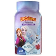 L'il Critters Frozen Daily Kids Multivitamin Gummies Assorted Berry Flavors for Ages 2+ Toddlers and Kids, Disney Multivitamin Gummies with 11 Essential Nutrients, 35-60 Day Supply, 60 Gummies