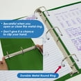 thumbnail image 4 of 3 Ring Binder 3" View Binders Slant D Ring Green, Hold 600 Sheets, 2-Count, 4 of 7