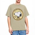 thumbnail image 1 of Camiseta de manga corta de Charlie Brown y Snoopy de Peanuts, camisetas vintage de verano de algodón puro con cuello redondo, camisetas de talla grande 5XL, 1 of 5