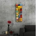 thumbnail image 5 of Epic Art 'Color Panels with Water and Waves' by Michelle Calkins, Acrylic Glass Wall Art, 12"x36", 5 of 8