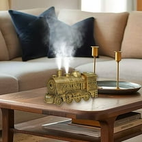 LACKUST Humidifiers for Bedroom,Remote Control Train Coil Humidifier, Aromatherapy Machine for Home and Bedroom,Gold