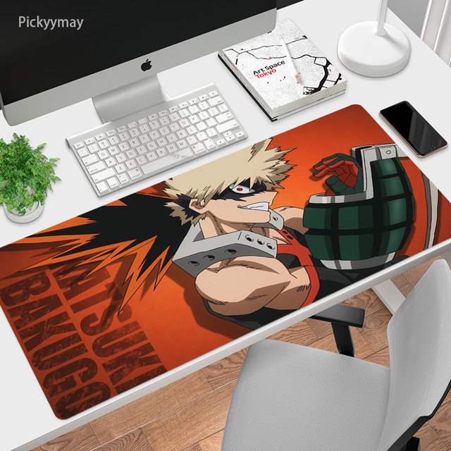 Alfombrilla De Ratón Gamer Grande My Hero Academia Game cm Cartoon Gaming Mousepad Teclado Anime Escritorio Alfombra Para Mesa Notebook