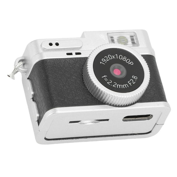 Mini Cámara De Llavero, Cámara De 64 GB Retro Micro Digital Con Pantalla De Color De 0.96 Pulgadas, 1080p Grabadora De Video De Bolsillo Compacto Con Luz LED, 6 Filtros Para La