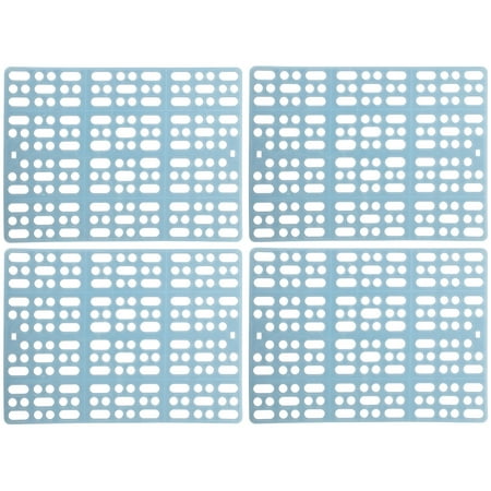

4Pcs Rabbit Foot Pads Rabbit Cage Mats Plastic Bunny Foot Mats Hallow-out Pet Foot Pads