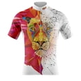 thumbnail image 4 of Maillot de ciclismo de secado rápido para hombre, manga corta, ropa de ciclismo con león 3D, maillot de ciclismo de montaña, camiseta de ciclismo de carretera, verano, 4 of 4