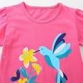 thumbnail image 4 of ZPWKLM ZPWKLM T-Shirts For Newborn Short Puff Sleeve Summer Bird Print Cartoon Cute Top For Toddlers size 2-3T, 4 of 6