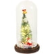 thumbnail image 5 of Árbol de Navidad de mesa con cúpula de cristal, miniárbol de Navidad con luz LED, decoración navideña sin batería, 5 of 5