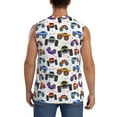 thumbnail image 4 of Disketp Cartoon Monster Trucks1 Sleeveless Tshirts For Men, Muscle Shirts For Men Dry Fit Tank Top-3x-Large, 4 of 8