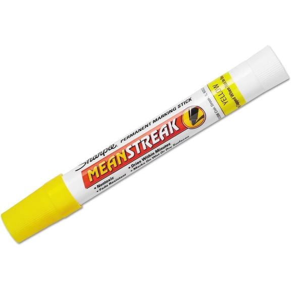Sharpie Mean Streak Marking Stick Mean Streak Marker - Broad Tip - Yellow