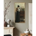 thumbnail image 7 of Drsoum Vintage Wall Art Classic Moody Elegant Woman Stands Reading a Book Victorian Wall Prints Kitchen Bathroom Office Decor 8x16in Natural Framed, 7 of 7