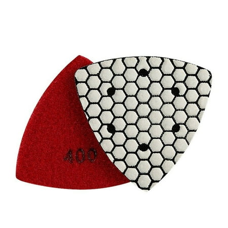 

90Mm Triangle Dry Polishing Pads For Granite Marble Stone Sanding Discs