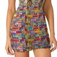 thumbnail image 3 of Retro Color Blocks Women's skirt Mini Skirts A Line Skirt With Hide Pocket Parks Pride Walt World Magic Retro Vintage, 3 of 7