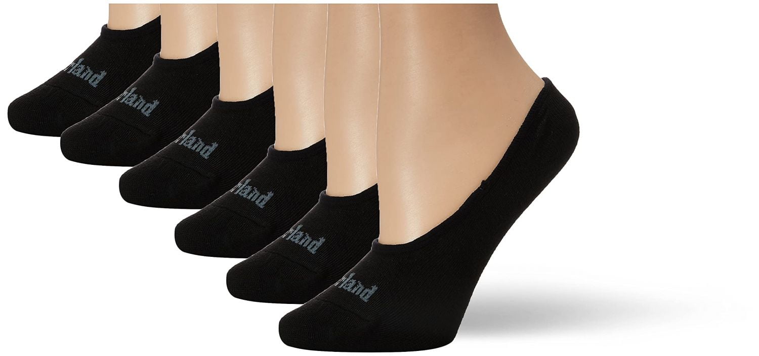 Timberland Women's 6-Pack Basic Low Liner Socks, Grey Multi