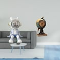 thumbnail image 2 of Figura de escritorio,Estante con estatua de astronauta para decoración de oficina y hogar,Figura de escritorio,Reloj de mesa con forma de globo terráqueo para decoración de oficina y, 2 of 8