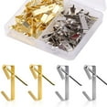 thumbnail image 2 of xinxixnxx Convenient And Practical Picture Hooks For Any Room Easy To Install Silver 20lb with Nails 1Set, 2 of 6