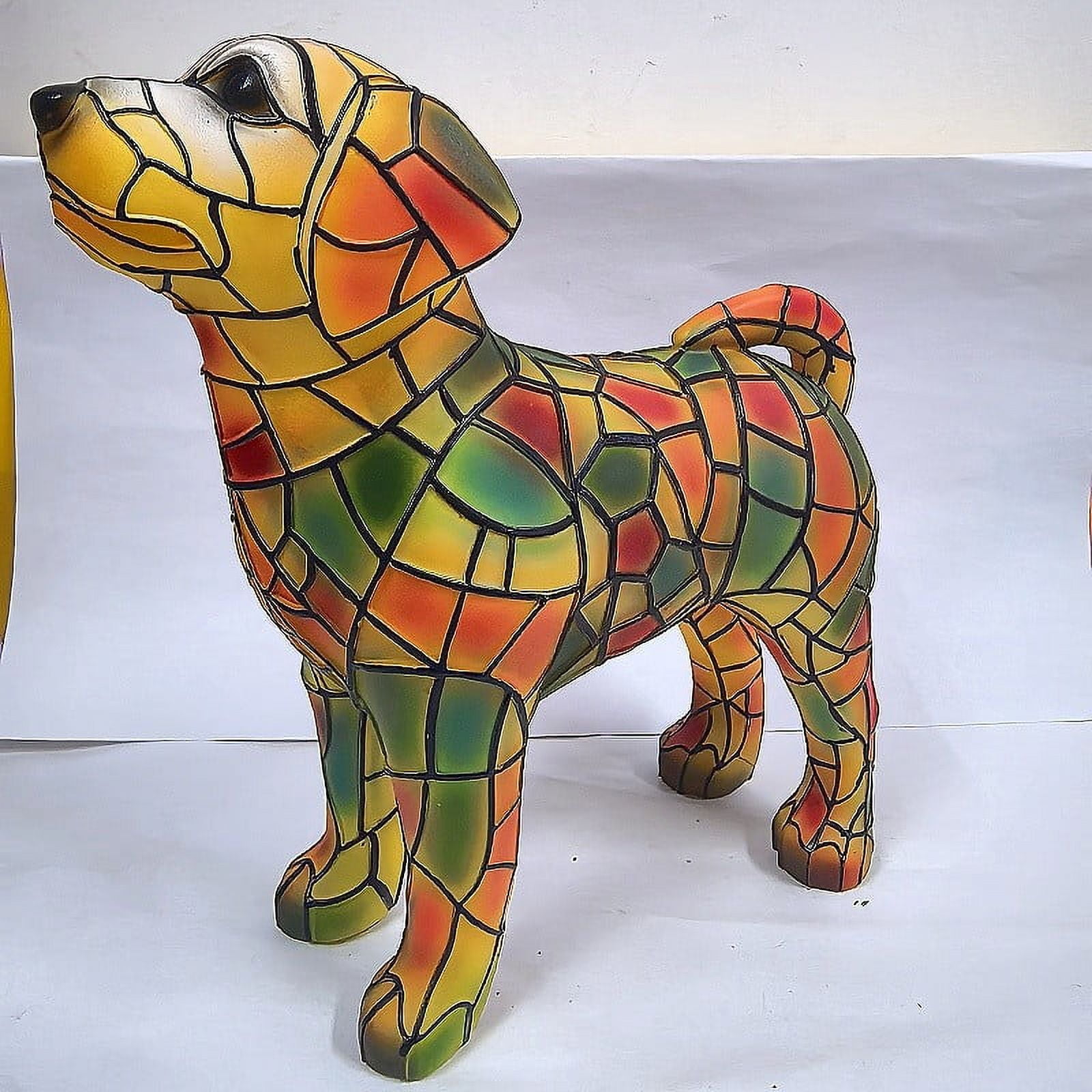 Dog Lamp - Dog Series Art Night Light, Stained Resin Dachshund Tabletop Night Light, Cute Dogs Themed LED Table Lamps, Funny Gift for Pets Lovers