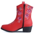 thumbnail image 3 of Bota Vaquera Mujer Dominiq Mod. 1155 Bordado Floral Cierre interno, 3 of 5