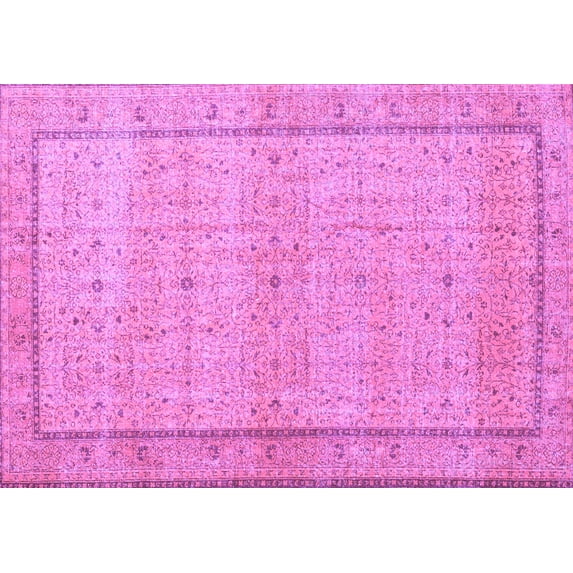 Ahgly Company Indoor Rectangle Persian Purple Traditional Area Rugs, 7' x 10'