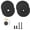 Black, variant on Door Knob Hole Cover Plate, 2-5/8 Diameter Matte Deadbolt Cover Plate Repair Locks and Doors Hole for Home Security(Silver)