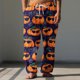 thumbnail image 1 of Pantalones largos para hombre, cintura elástica, transpirables, cómodos, suaves, informales, de playa, de poliéster., 1 of 5