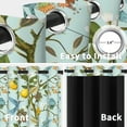 thumbnail image 4 of Green Floral Curtains Vintage French Country Grommet Botanical Hummingbird Mint Green Lemon Drapes for Bedroom Dining Living Room,42x84 Inch, 4 of 6