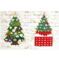 thumbnail image 5 of 4FT DIY Felt Christmas Tree LED Set with 32pcs Ornaments, Santa Snowman Wall Window Hanging Felt Xmas Tree for Kids Toddlers Christmas New Year Gifts Decorations Party Supplier, 5 of 5